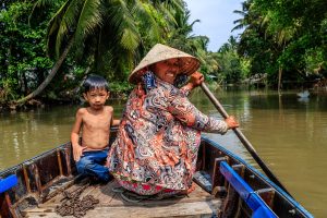 barque à rame Delta du Mekong - Vietnam