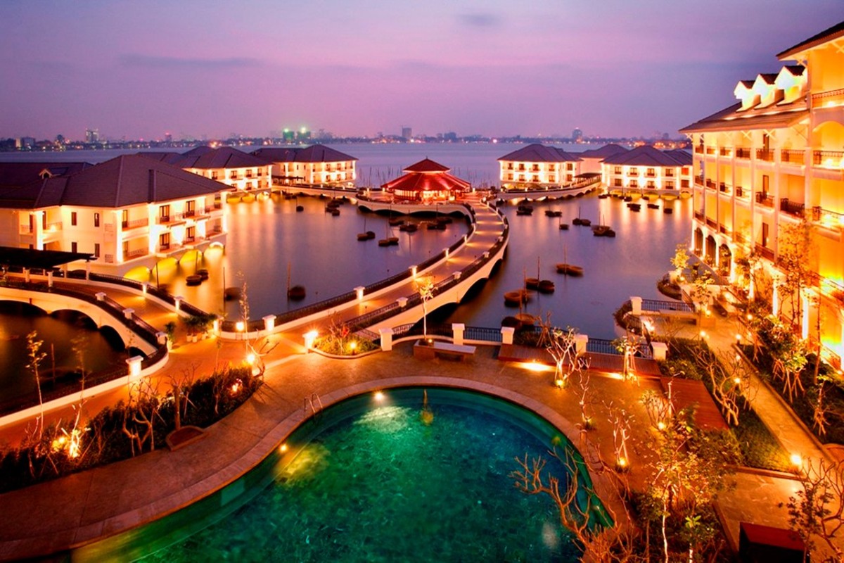 La vue d'hôtel InterContinental Hanoi Westlake - un des hôtels de luxe au Vietnam (Source Tripadvisor)