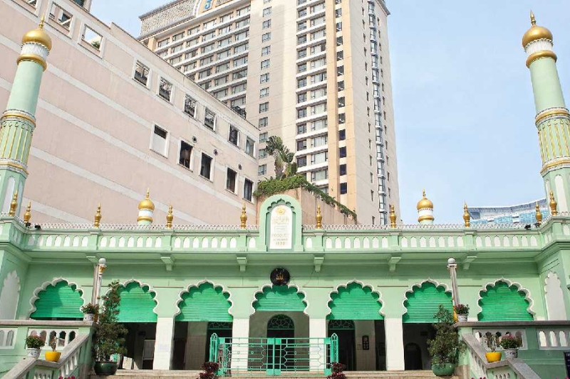 Devanture de la celebre mosqué de Saigon Masjid Jami'ah Al-Muslimin