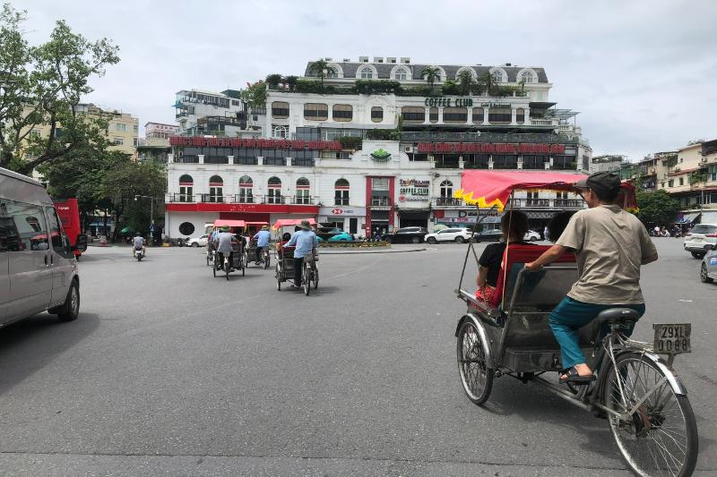 cyclo-pousse à Hanoi, Vietnam