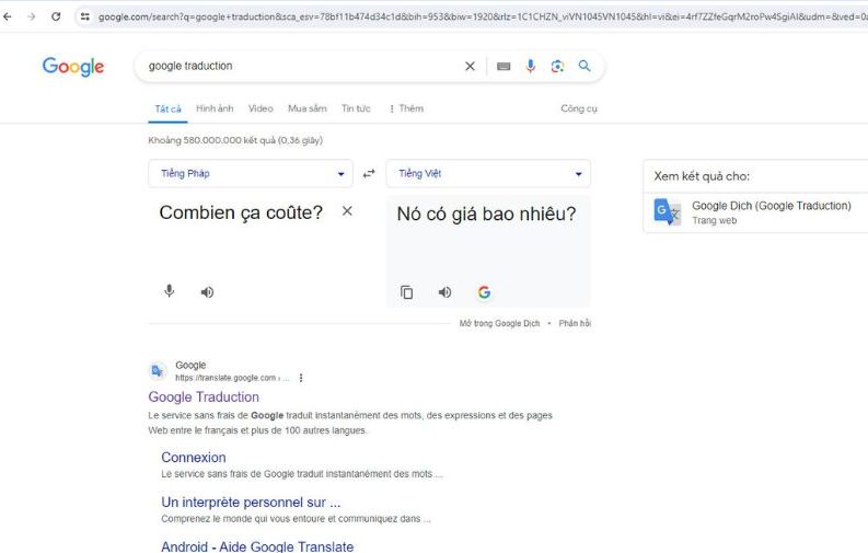 google traduction francais vietnamien