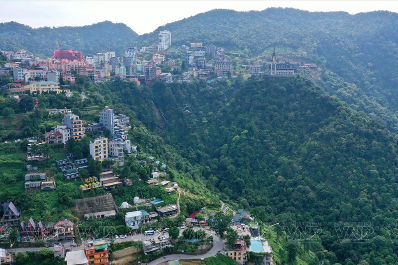 La vista aérea de Tam Dao (fuente: vietnam.vnanet.vn)