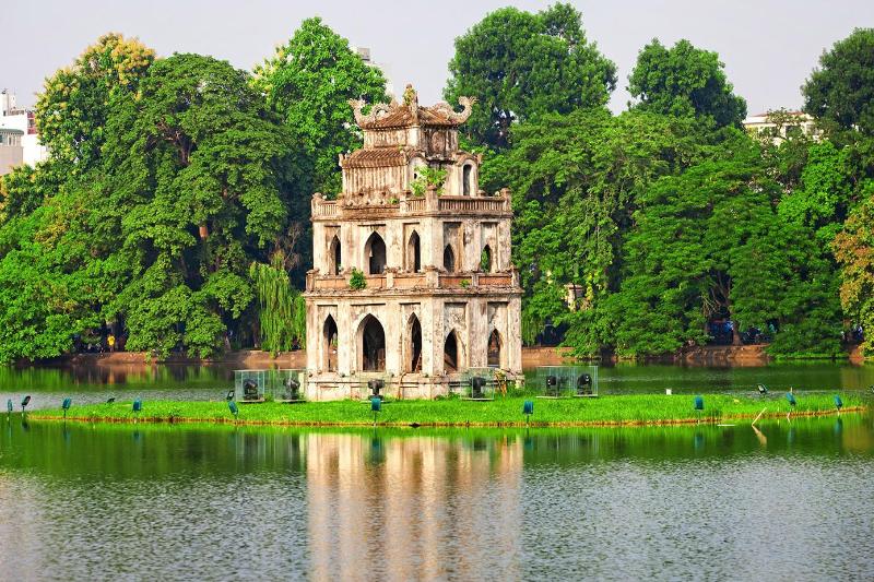 Lago Hoan Kiem en Hanoi
