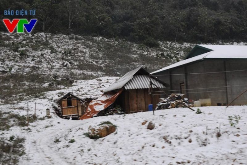 La nieve blanca cubre todo el paisaje (fuente: vtv.vn)