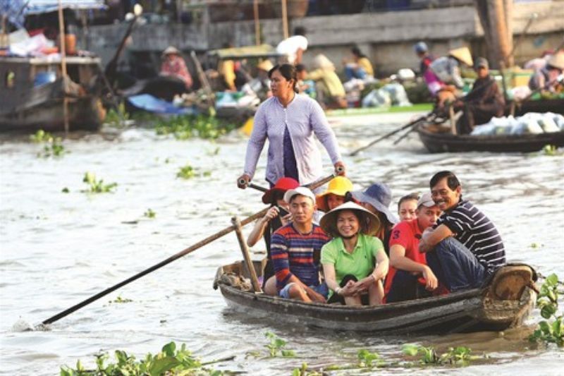 Fuente: Le Courier du Vietnam, Mercados flotantes Vietnam