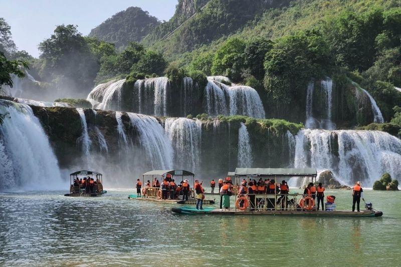 Les cascades Ban Gioc à Cao Bang