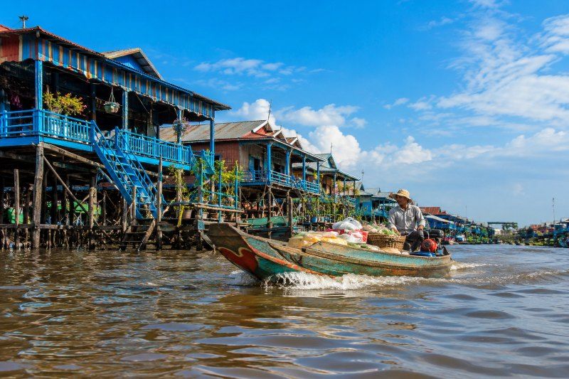 Kompong khleang au Cambodge. Source: Aucoeurvietnam.