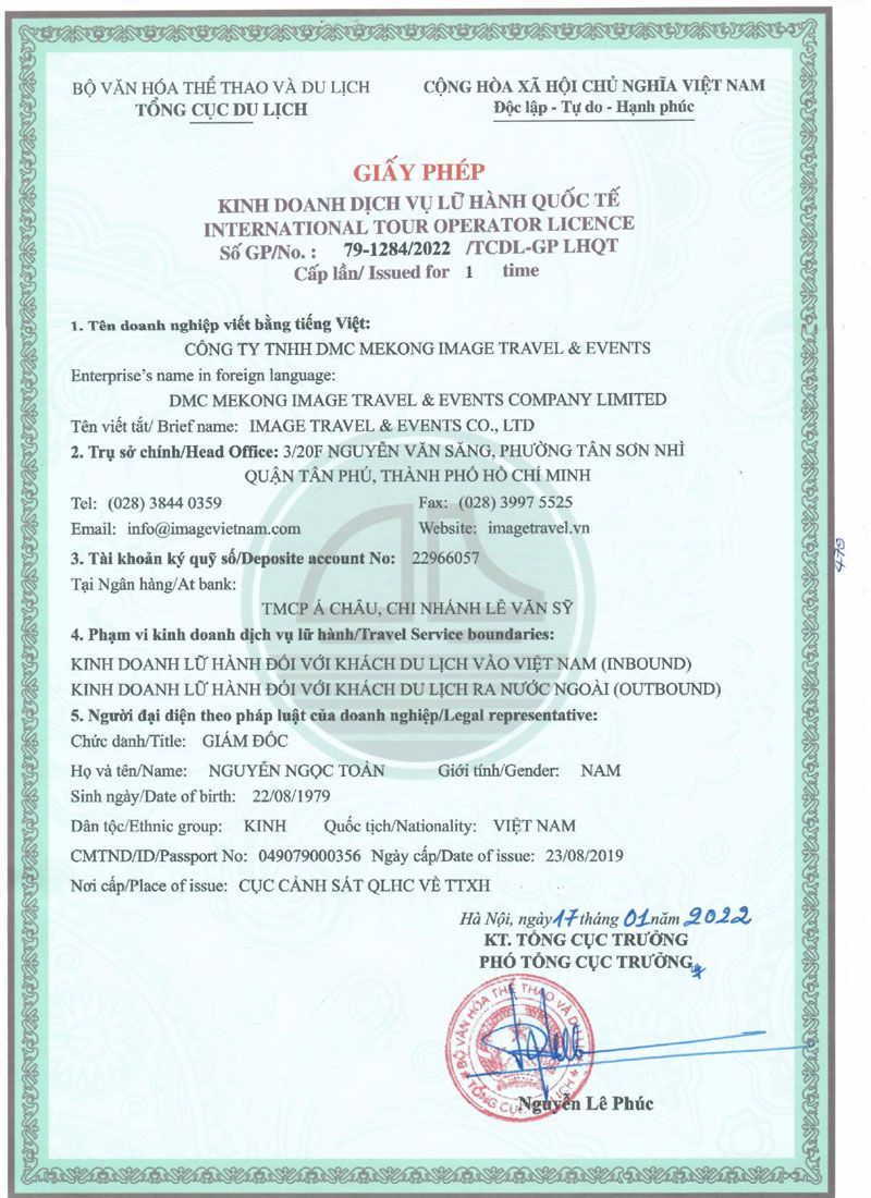 licence de commerce de voyage international au Vietnam