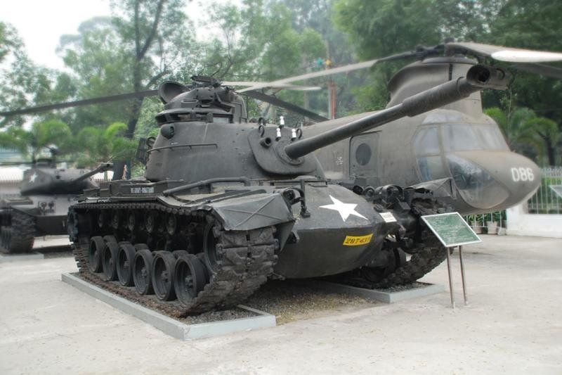 La imagen del tanque en la exposición al aire libre (Fuente: baotangchungtichchientranh)