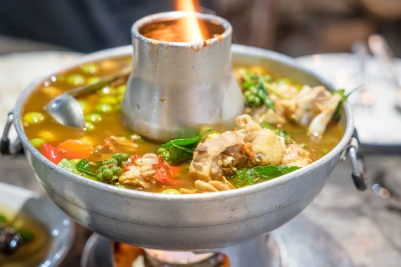Fondue de pollo vietnamita(fondue Vietnam)