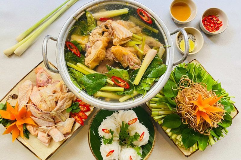 fondue vietnamienne au poulet