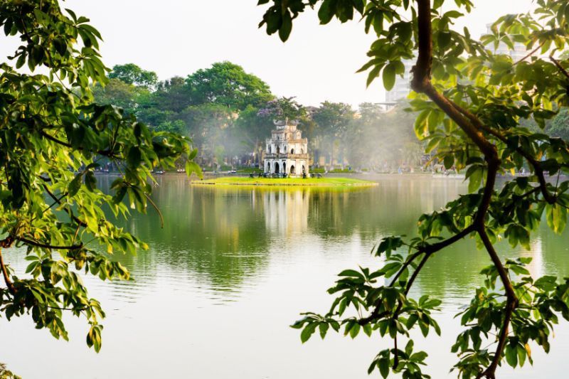 Lago Sword restaurado - Hanoi.(Capital de Vietnam)