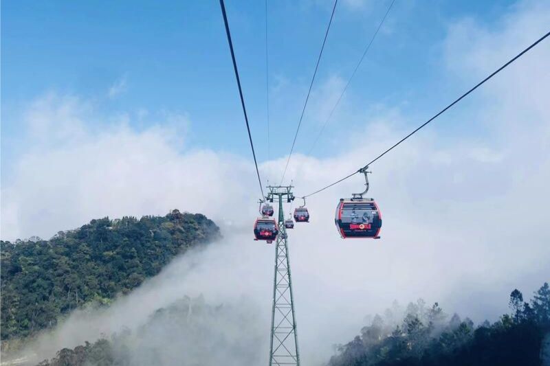 Impresionante escala de la góndola de las colinas de Ba Na. fuente: bana hills.sunworld