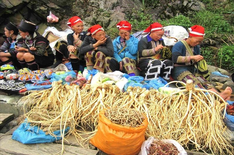 Productos solo disponibles en mercados étnicos en regiones montañosas (Fuente: Bao Dân Tộc &amp; Phát Triển).Los mercados tradicionales de Vietnam)