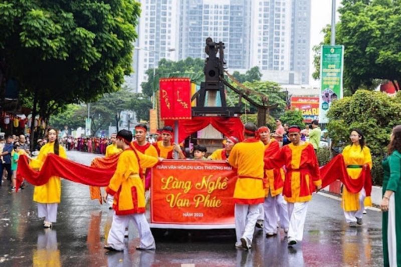 Festival del pueblo de la seda de Van Phuc (fuente: van phuc)