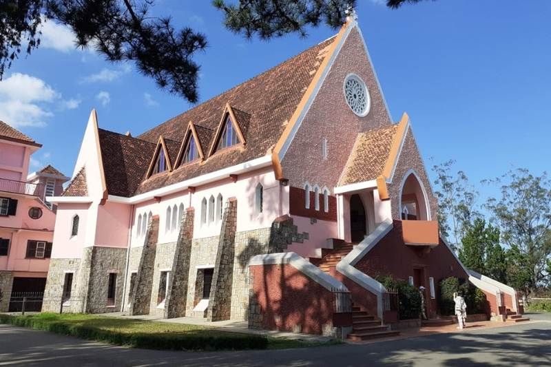 église domaine de marie à dalat - colonisation française