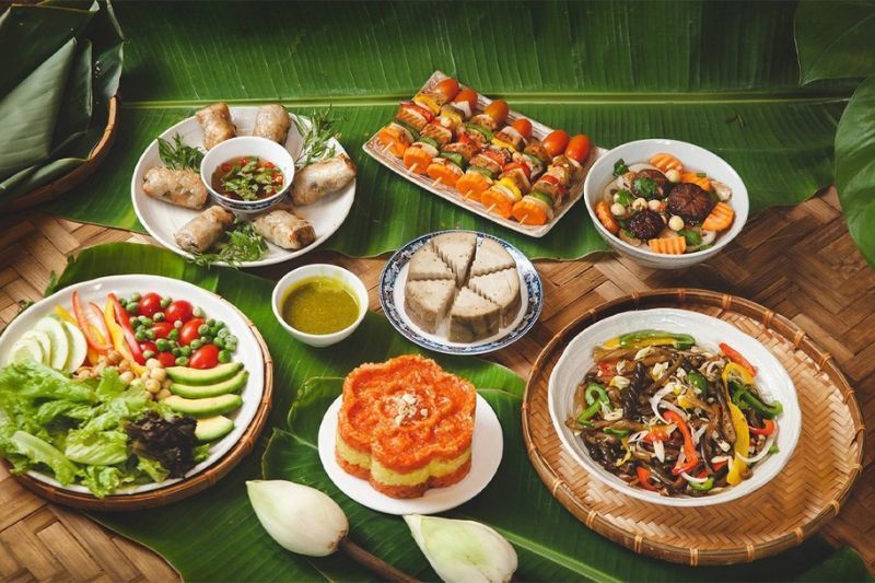 Comer vegetariano en Vietnam. Fuente: doi da vang