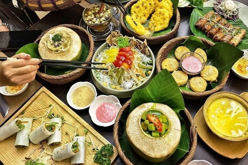 Comer vegetariano en Vietnam. Fuente: dong phuc nadi