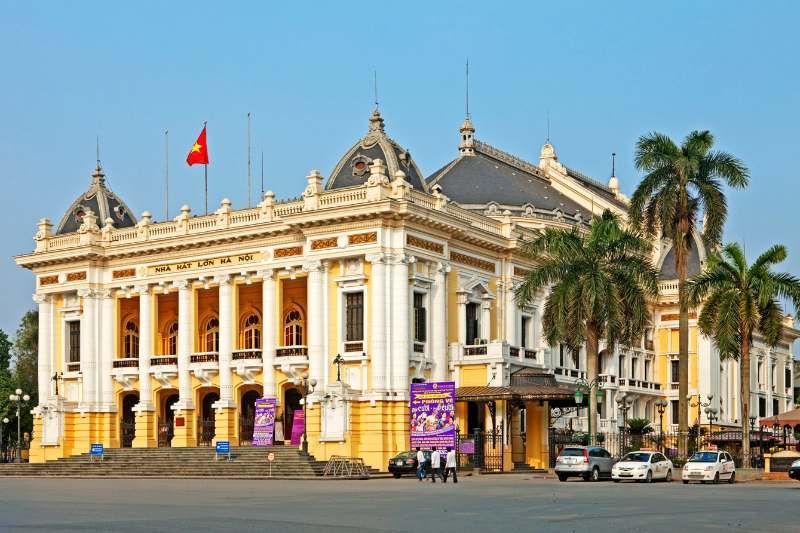 théâtre municipal de hanoi - architecture de la colonisation française