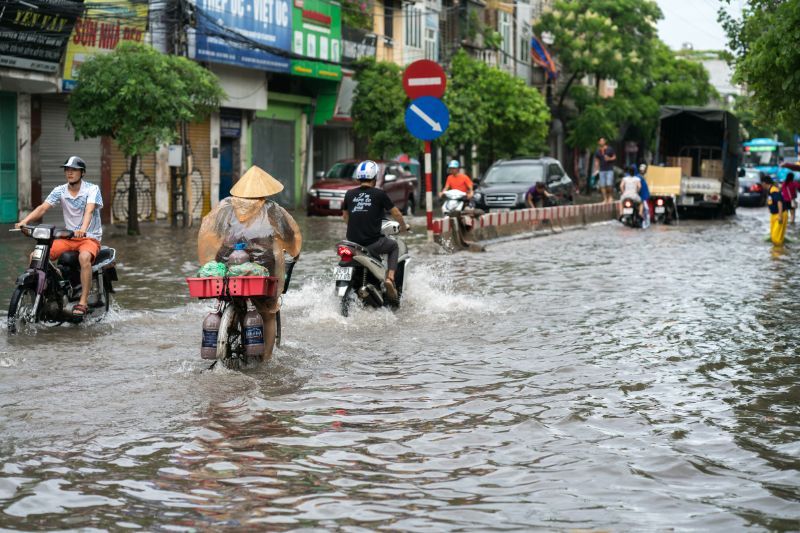 période des typhons au vietnam