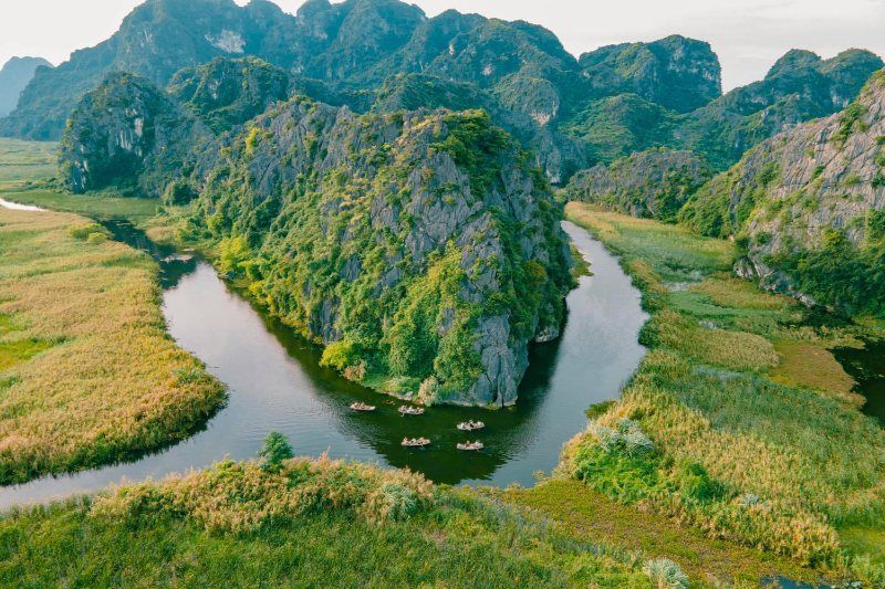 Van Long, Ninh Binh (Fuente: leyenda de Ninh binh)