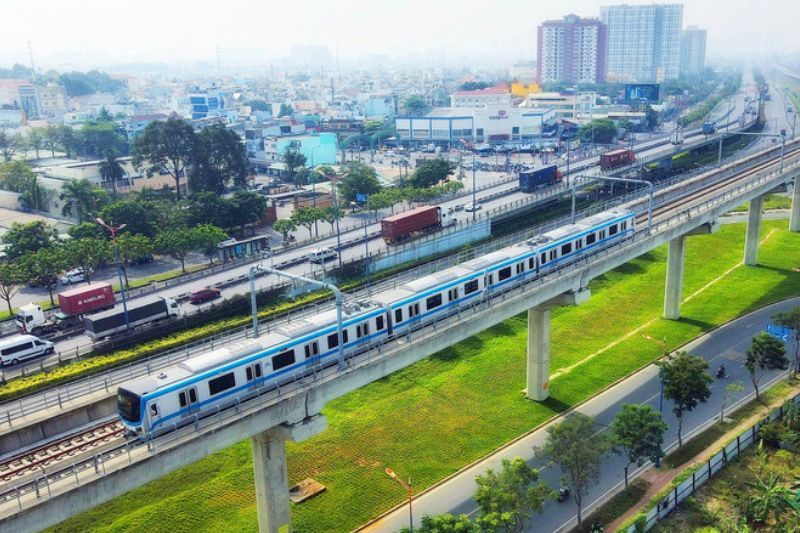 la ligne de métro n°1 bến thành – suối tiên est la première ligne de chemin de fer urbain à hô chi minh-ville