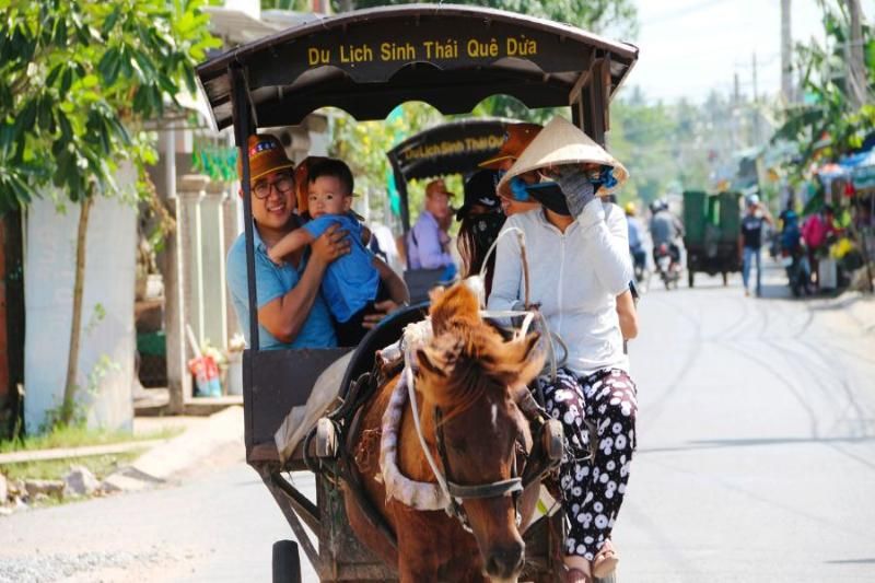 les calèches à cheval à ben tre