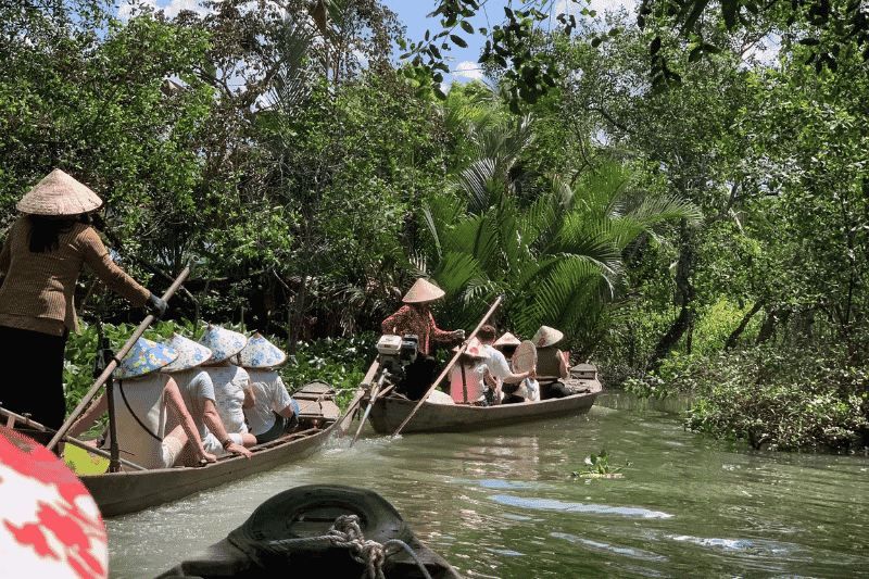 delta de mekong - hermoso día soleado (fuente aucoeurvietnam)