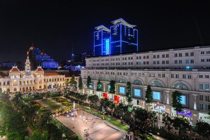 la rue piétonne de nguyen hue à ho chi minh ville