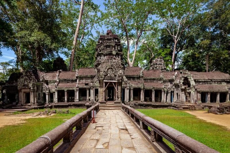 sanctuaire central du temple de ta prohm cambodge