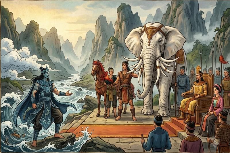 histoire et la tradition vietnamiennes, l’éléphant tient une place à la fois sacrée et héroïque