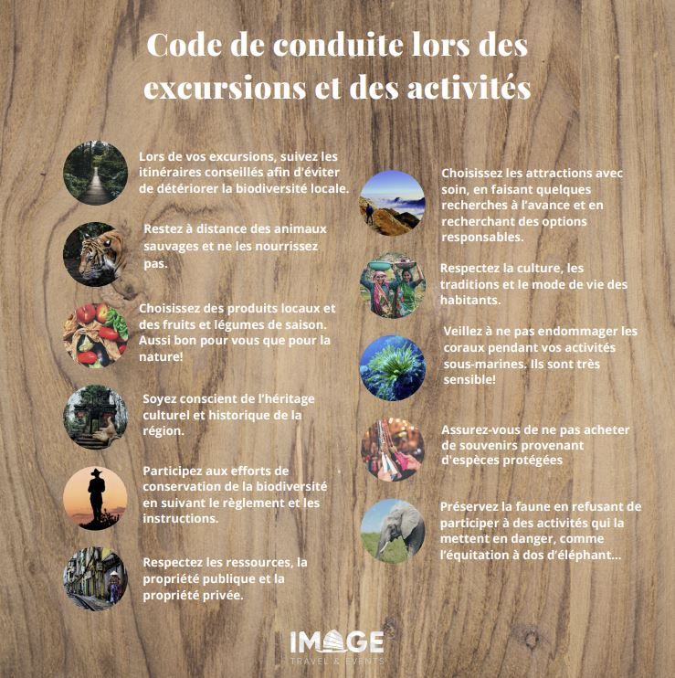 code de conduite lors des excurisions et des activités au vietnam