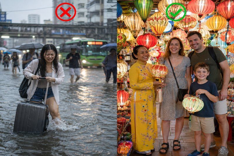 choisissez la saison sèche pour une expérience inoubliable, au lieu de la saison des pluies