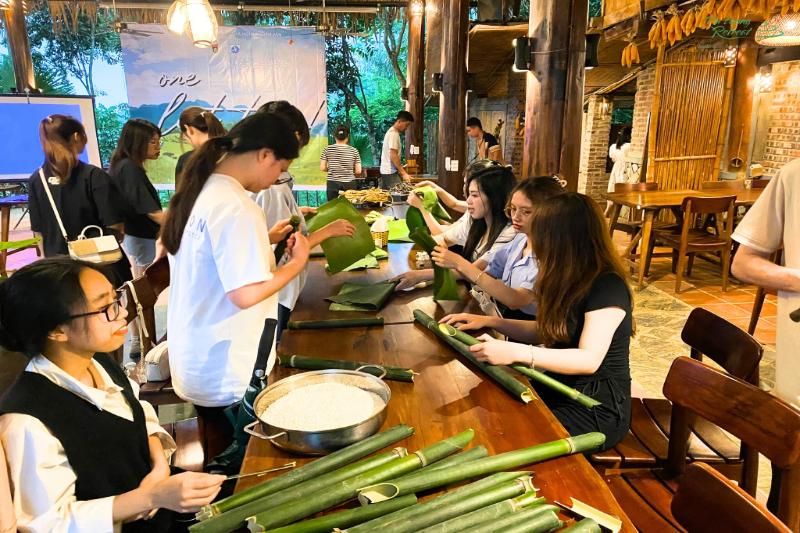 Pu Luong Retreat - atelier de riz gluant au bambou à hôtels à Pu Luong. Source : puluongretreat.com
