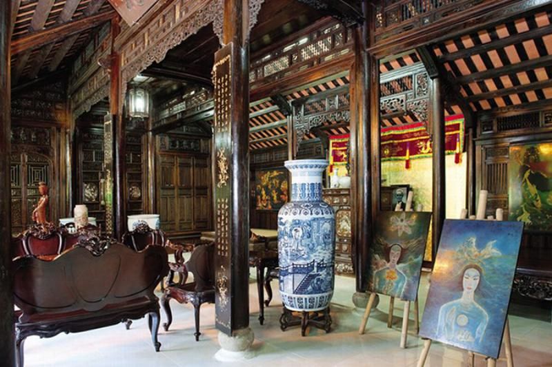 la décoration d'une maison rường (source : vinpearl)