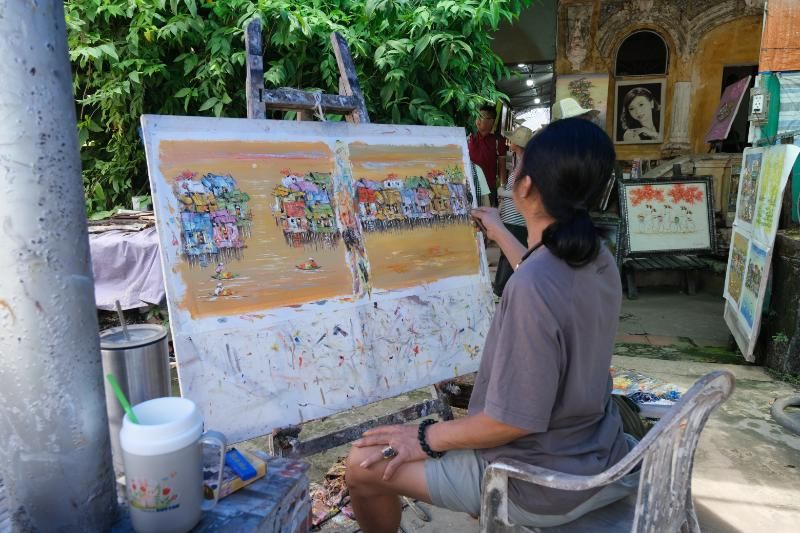 une espace très jolie pres de la maison binh thuy