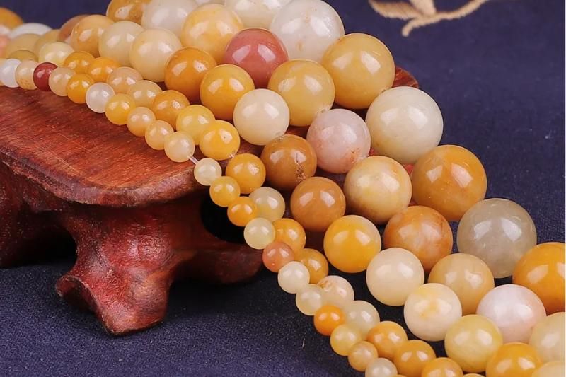 bracelet en jade orange