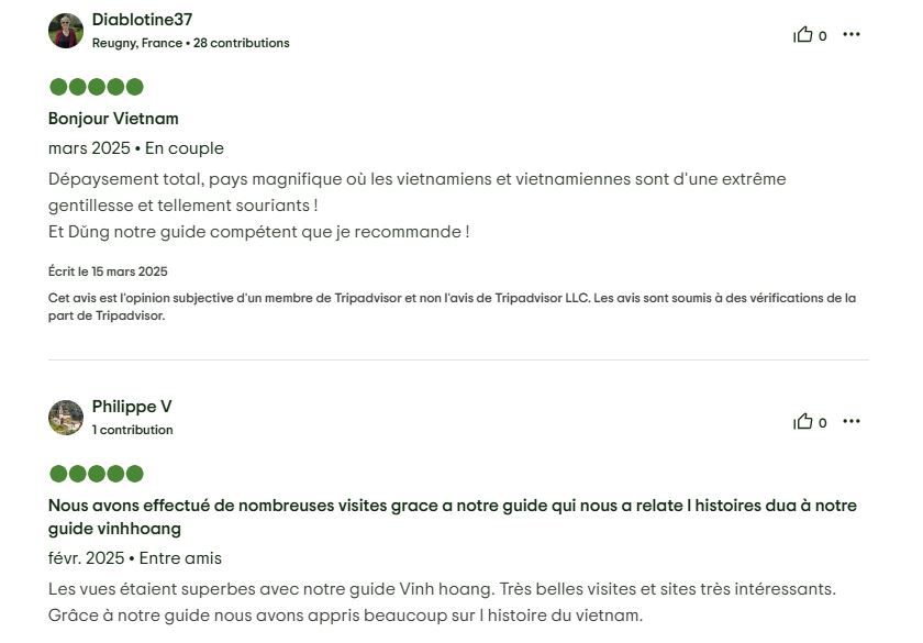 les commentaires très jolies et significatives pour aucoeurvietnam
