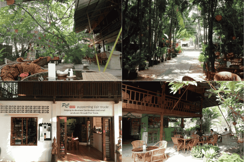 profitez de l'espace vert à Peace café (source : Tripadvisor)