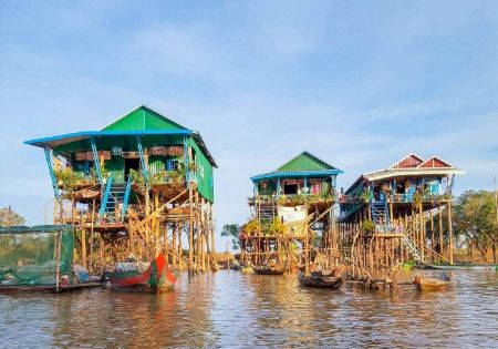 Village flottant de Kampong Phluk