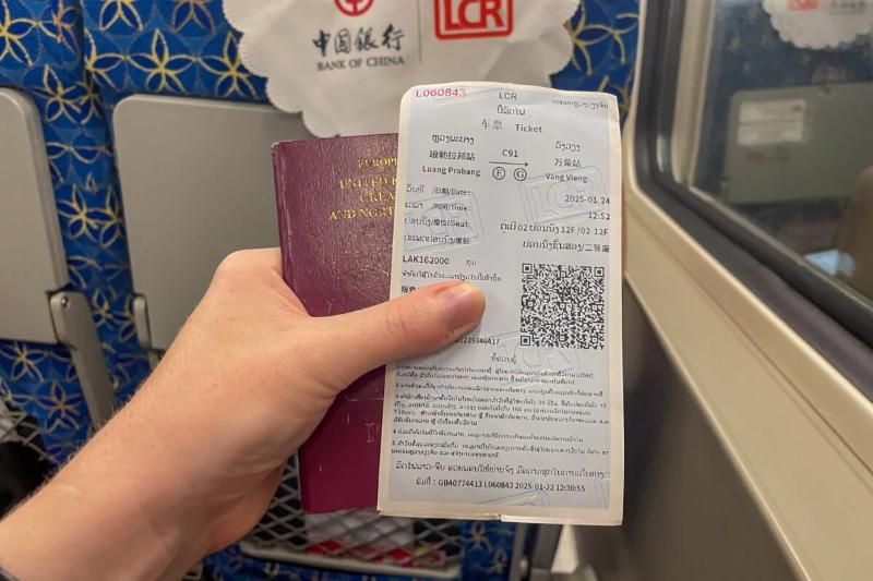 Gardez vos billets toujours lors de votre train au Laos (source : Backpacker South East Asia)