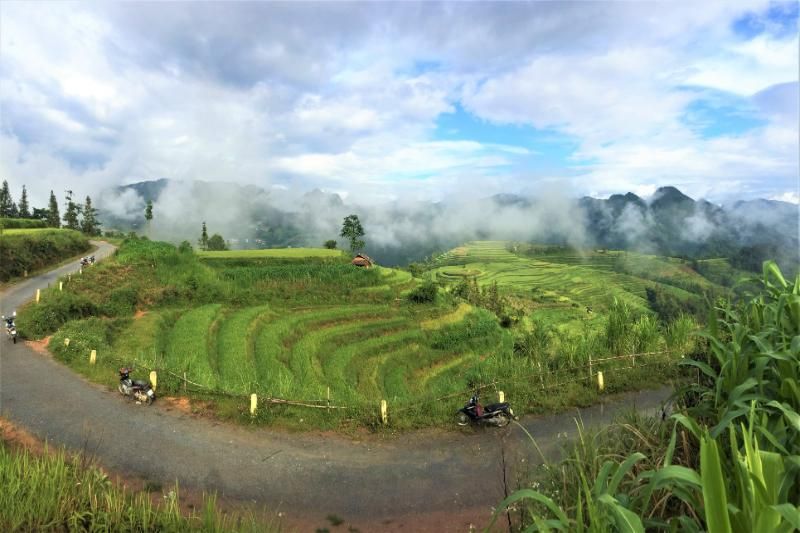 la route pour aller le homestay sahouse bac ha