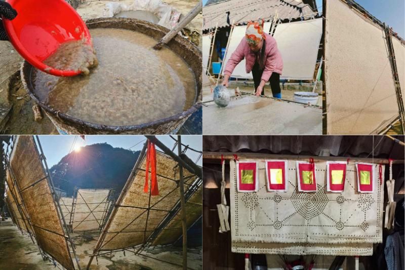 observer l’art de fabriquer le papier giang chez les h’mong