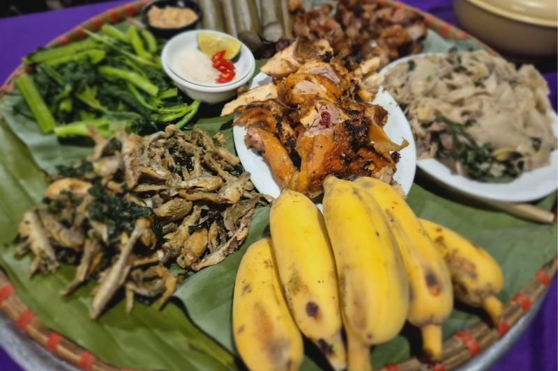 un repas traditionnel des locaux (source : Hieu Tuyen)