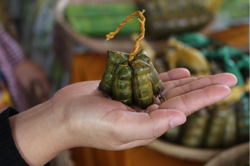 le banh tet mini à Chau Doc (source : le journal de thanh nien)