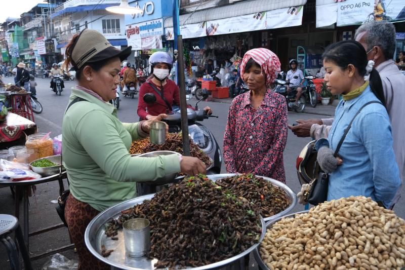 visiter le marché authentique à kampong chhnang