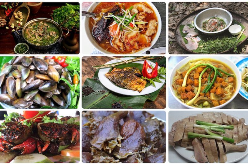 bandeja de la comida vietnamita en casa hora