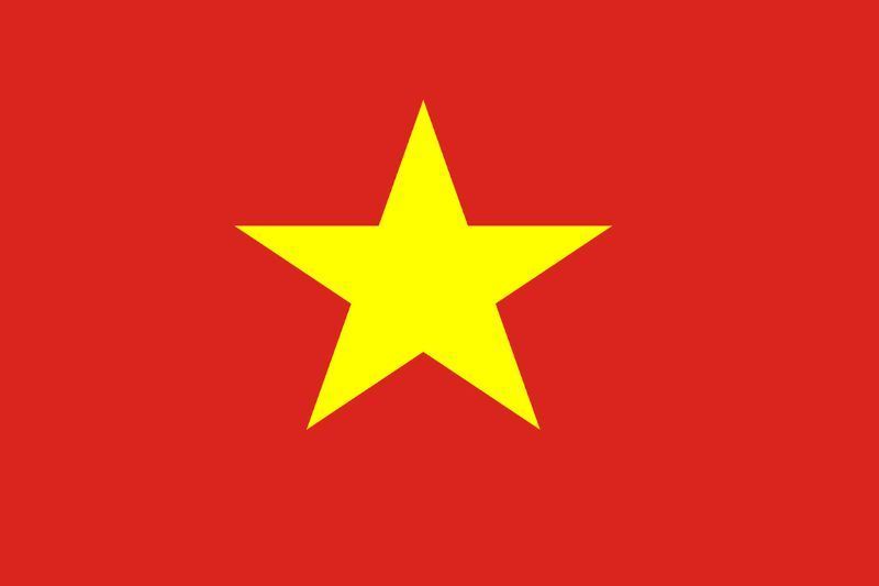 bandera del viet minh y la bandera actual de vietnam