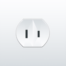 uno de los enchufes en Vietnam enchufe tipo a, incompatible sin adaptador.