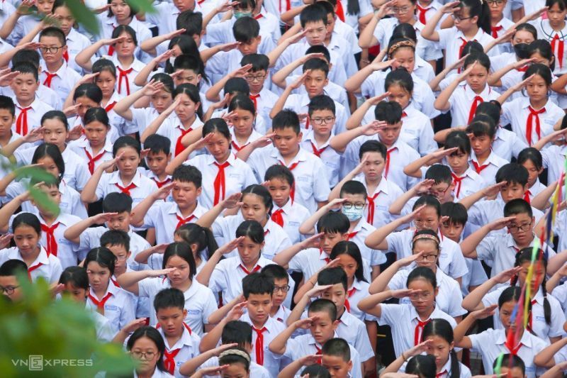 hora en vietnam para ir a la escuela. fuente vnexpress